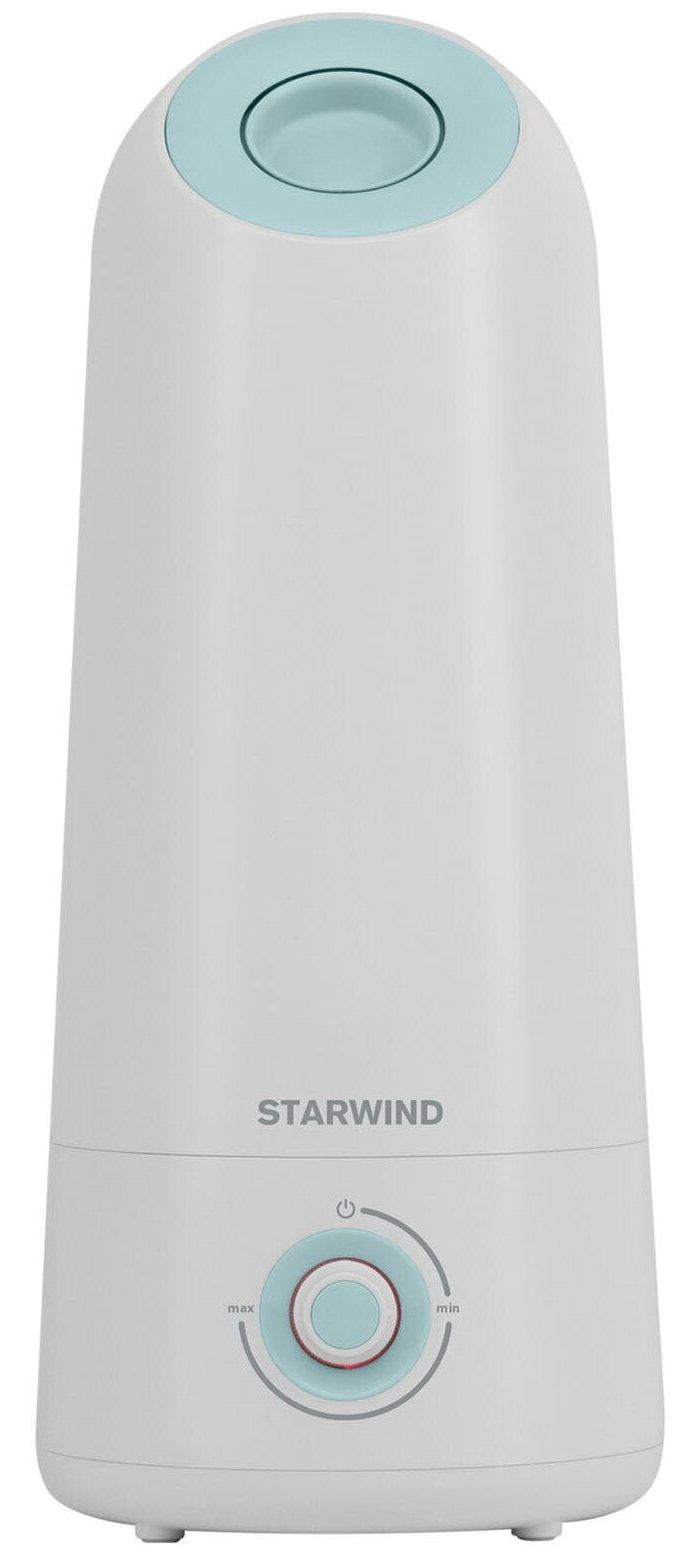 Увлажнитель воздуха Starwind SHC1530 25Вт (ультразвуковой) белый/бирюзовый - фото 1