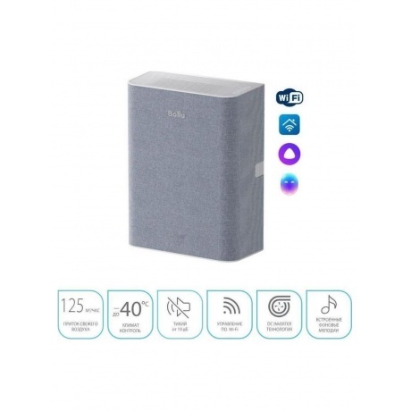 Очиститель воздуха приточный Ballu ONEAIR ASP-100 серый - фото 11