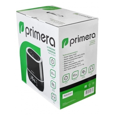 Увлажнитель воздуха Primera HUP-G3150-A 25Вт (ультразвуковой) черный - фото 17