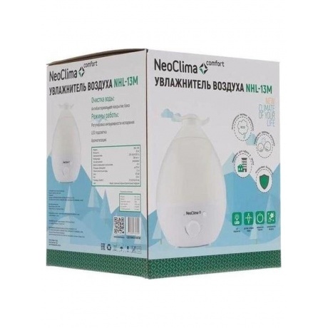 Увлажнитель воздуха Neoclima NHL-13M 25Вт (ультразвуковой) белый - фото 10