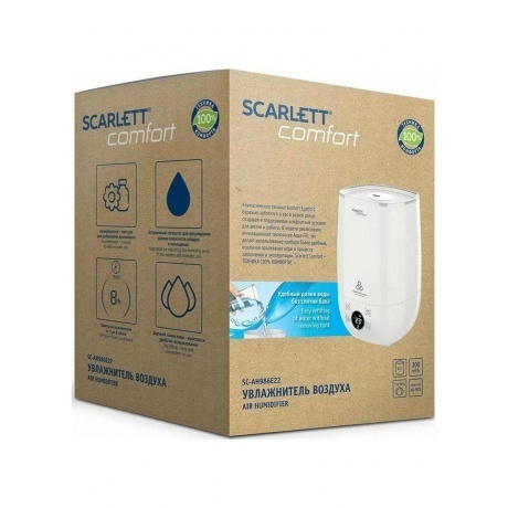 Увлажнитель воздуха Scarlett SC-AH986E22 23Вт (ультразвуковой) белый - фото 21