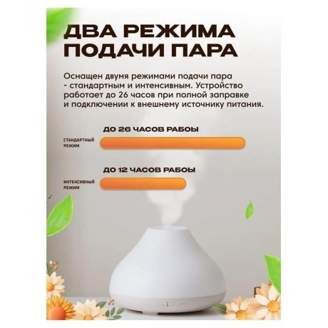 Увлажнитель воздуха Solove H7FC 10Вт (ультразвуковой) белый/красный - фото 16