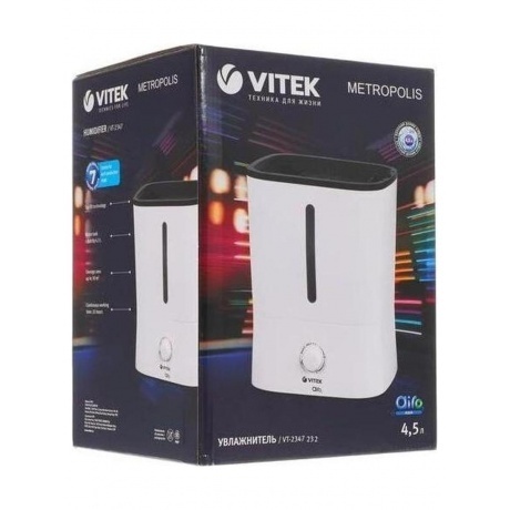 Увлажнитель воздуха Vitek VT-2347 25Вт (ультразвуковой) белый - фото 18