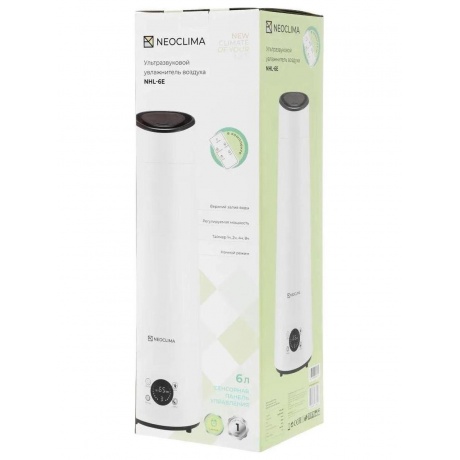 Увлажнитель воздуха ультразвуковой Neoclima NHL-6E, объем 6 л, сенсорное управление - фото 17