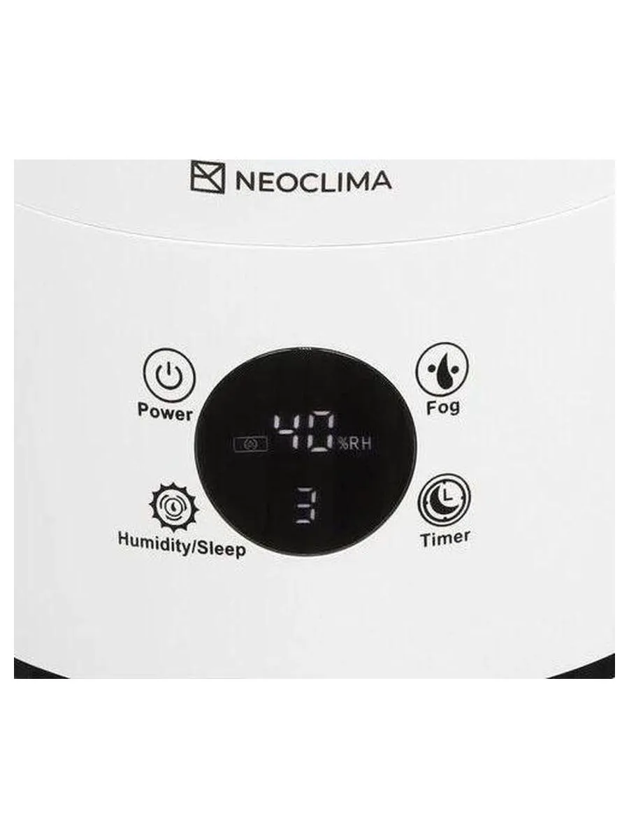 Увлажнитель воздуха ультразвуковой Neoclima NHL-6E, объем 6 л, сенсорное управление - фото 8