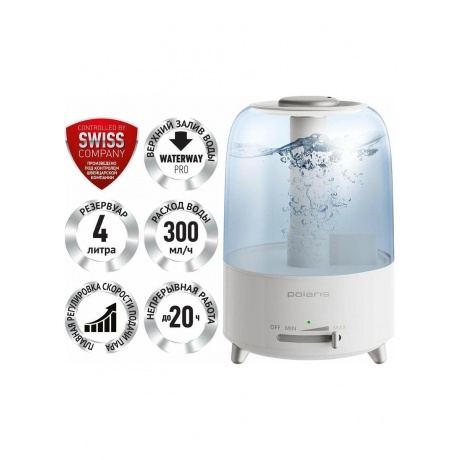 Увлажнитель воздуха Polaris PUH-4305 белый - фото 4