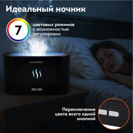 Увлажнитель воздуха Daswerk Камин, эффект пламени, 180мл, 456845 - фото 20