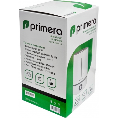 Увлажнитель воздуха Primera HUP-R1060-TA белый - фото 10