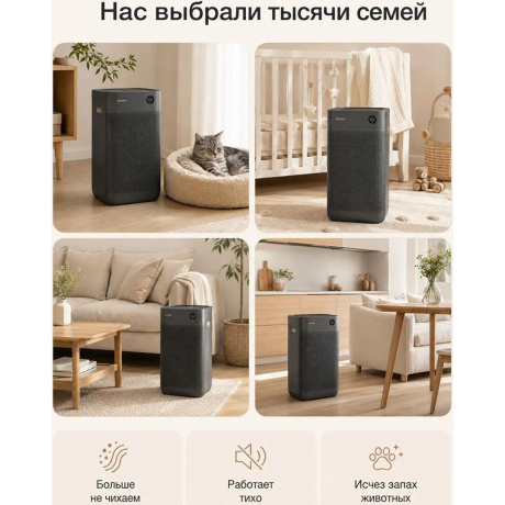 Воздухоочиститель Smartmi Air Purifier 3 40Вт черный (KQJHQ03ZM) - фото 8