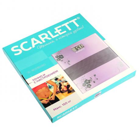 Весы напольные Scarlett SC-BS33E060 фиолетовый - фото 5