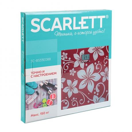 Весы напольные Scarlett SC-BS33E088 красный - фото 3