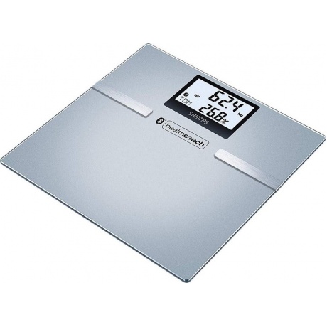 Весы напольные электронные Sanitas SBF 70 BT макс.180кг серый - фото 1