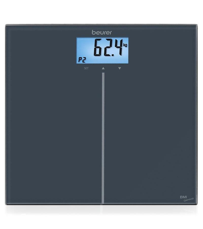 Весы напольные электронные Beurer GS280 BMI макс.180кг черный щетка для тела beurer fc55 розовый