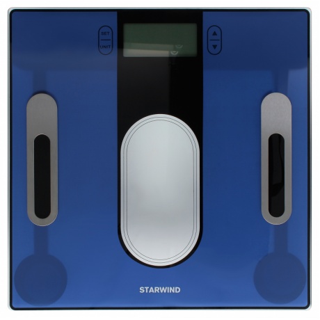 Весы напольные электронные Starwind SSP6050 макс.180кг синий - фото 1