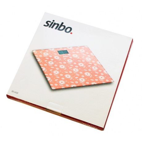 Весы напольные электронные Sinbo SBS 4430F розовый - фото 2