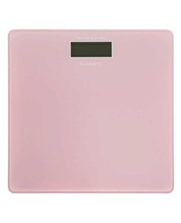 Весы напольные электронные Scarlett SC-BS33E041 розовый решетка крупная для мясорубки scarlett sc 149