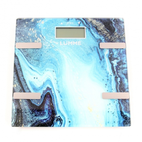 Весы напольные электронные Lumme LU-1333 Blue Marble - фото 2