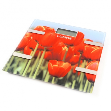 Весы напольные электронные Lumme LU-1333 Tulips - фото 1