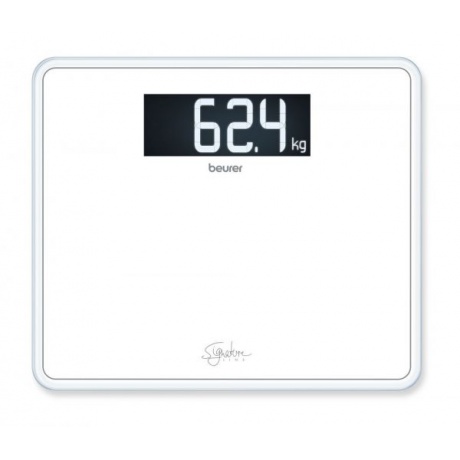 Весы напольные электронные Beurer GS410 Signature Line белый - фото 1