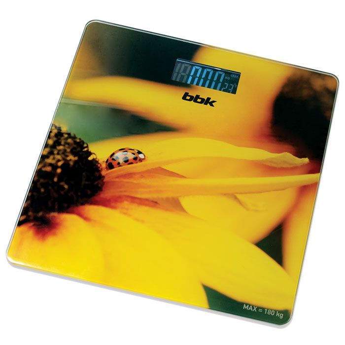 

Весы напольные электронные BBK BCS3005GE желтый