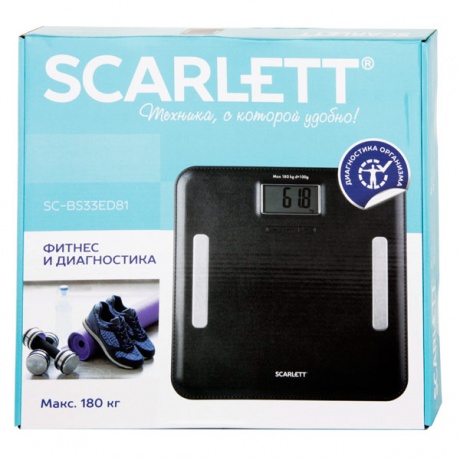 Весы напольные электронные Scarlett SC-BS33ED81 черный - фото 3
