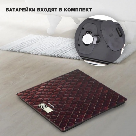 Весы напольные электронные Starwind SSP6035 макс.180кг рисунок/красный - фото 5