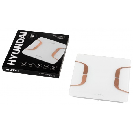 Весы напольные электронные Hyundai H-BS03871 макс.180кг белый - фото 8