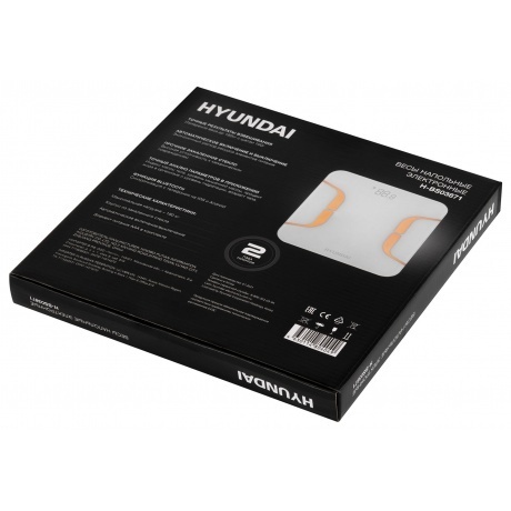 Весы напольные электронные Hyundai H-BS03871 макс.180кг белый - фото 9