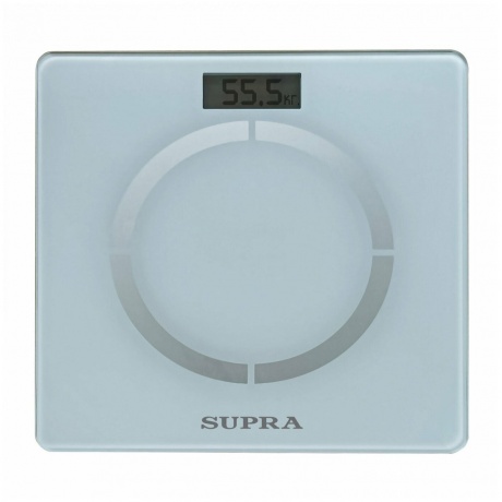 Весы напольные электронные Supra BSS-2055B макс.180кг белый - фото 1