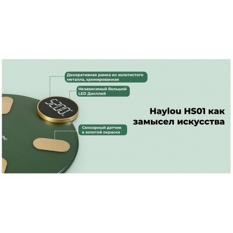 Напольные весы Haylou CM01 RU Dark green - фото 5