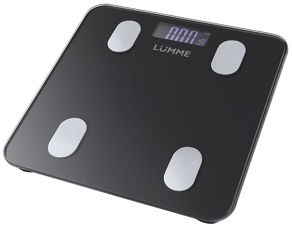 Весы напольные Lumme LU-1334  черный жемчуг