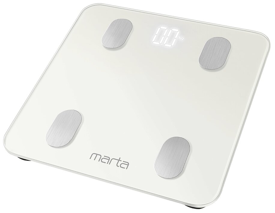 Весы напольные Marta MT-1606 белый жемчуг