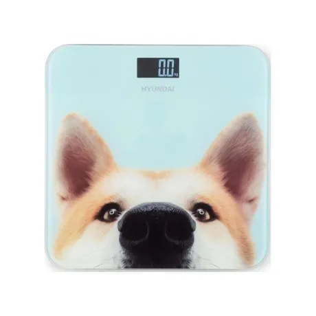 Весы напольные электронные Hyundai H-BS03680 макс.180кг голубой