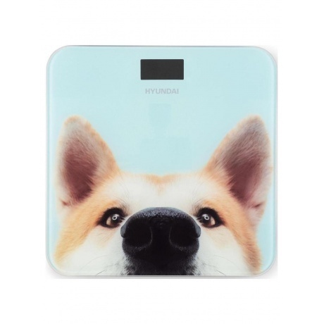 Весы напольные электронные Hyundai H-BS03680 макс.180кг голубой - фото 2