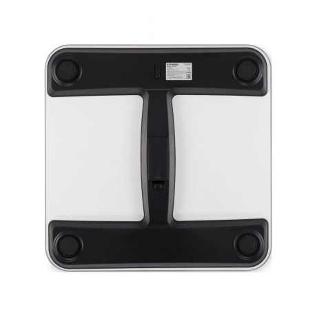 Весы напольные электронные Hyundai H-BS03680 макс.180кг голубой - фото 3