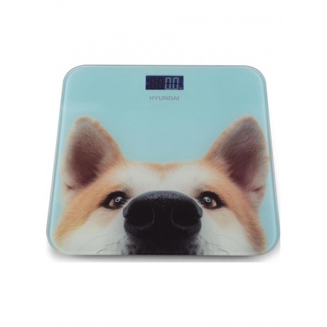 Весы напольные электронные Hyundai H-BS03680 макс.180кг голубой - фото 4