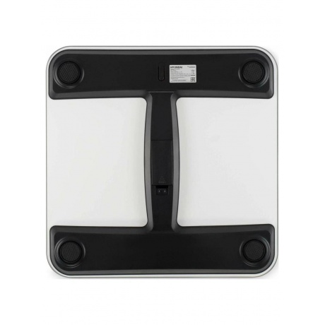 Весы напольные электронные Hyundai H-BS03671 макс.180кг белый - фото 3