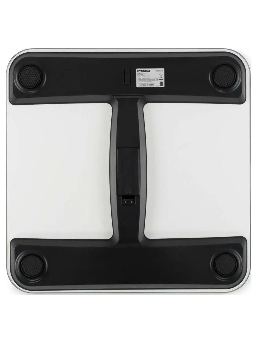 Весы напольные электронные Hyundai H-BS03671 макс.180кг белый - фото 3