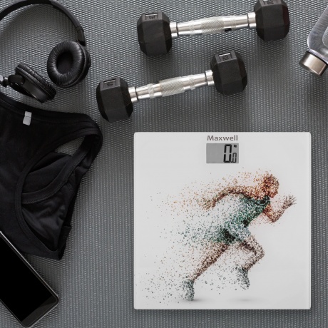 Весы напольные электронные Maxwell MW-2667 макс.150кг белый - фото 2