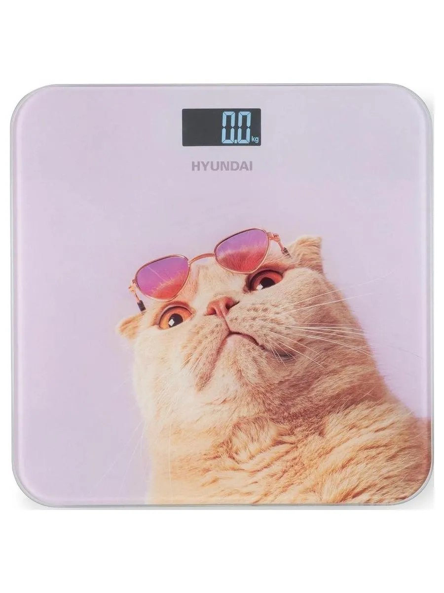 Весы напольные электронные Hyundai H-BS03456 макс.180кг сиреневый - фото 2