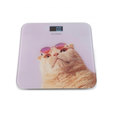 Весы напольные электронные Hyundai H-BS03456 макс.180кг сиреневый - фото 5
