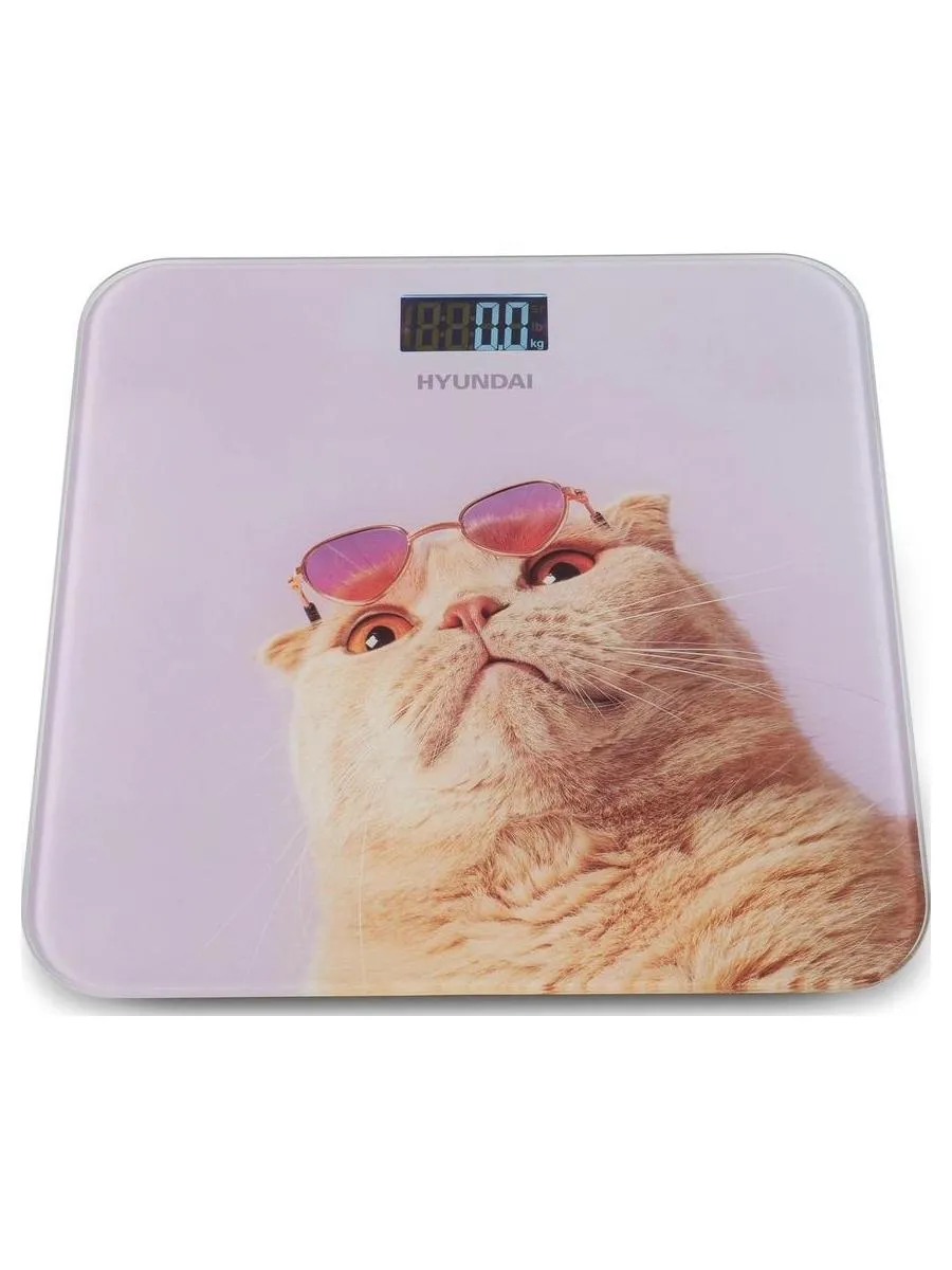 Весы напольные электронные Hyundai H-BS03456 макс.180кг сиреневый - фото 5