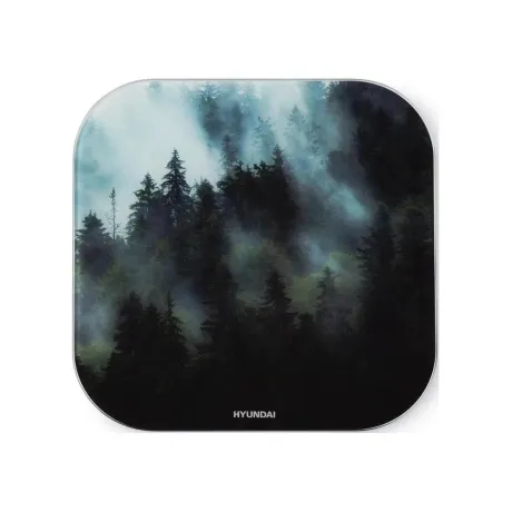 Весы напольные электронные Hyundai H-BS03761 макс.180кг т.зелены...