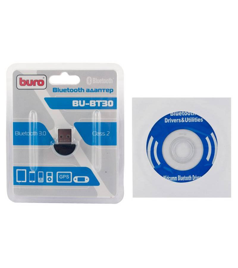 Адаптер USB Buro BU-BT30 черный