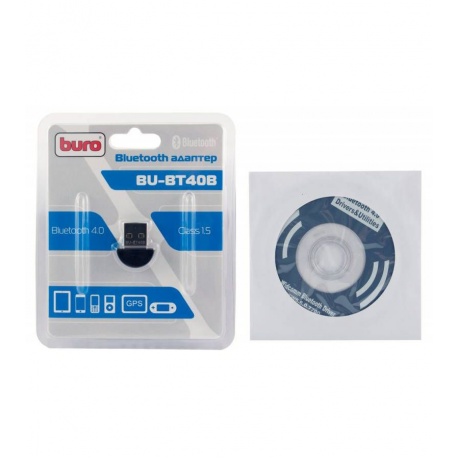 Адаптер USB Buro BU-BT40B черный - фото 1