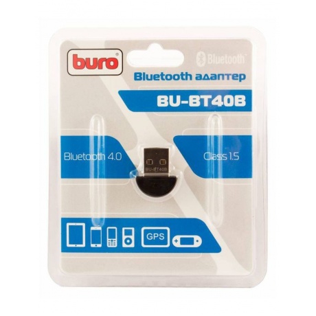 Адаптер USB Buro BU-BT40B черный - фото 3