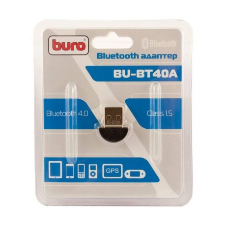 Адаптер USB Buro BU-BT40A черный - фото 4