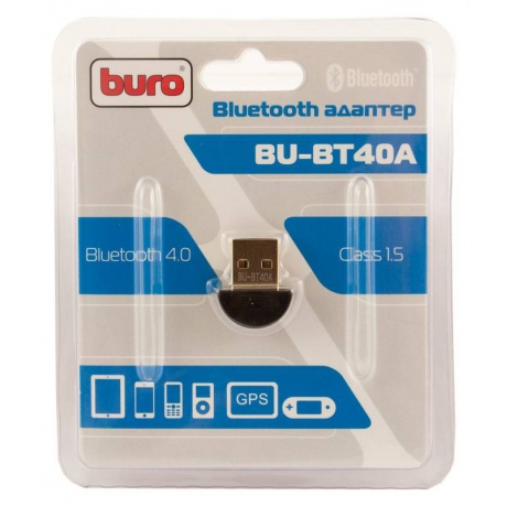 Адаптер USB Buro BU-BT40A черный - фото 5