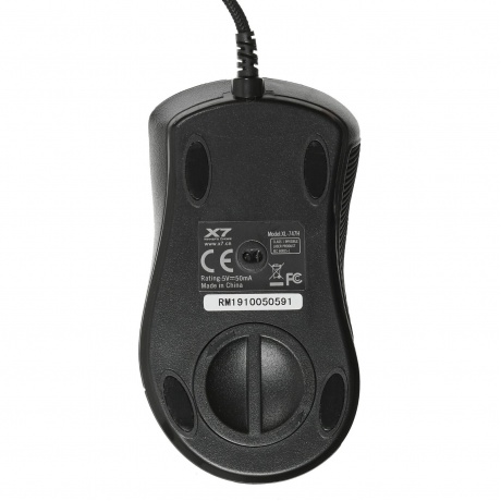 Мышь A4Tech Oscar Editor XL-747H голубой/рисунок - фото 2