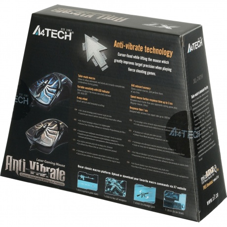 Мышь A4Tech Oscar Editor XL-747H голубой/рисунок - фото 12